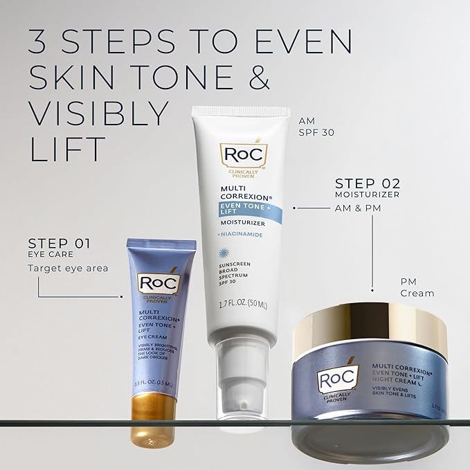 RoC Multi Correxion 5 in 1 Restoring/Anti Aging Facial Night Cream with Hexinol, 1.7 Ounces (Packaging May Vary)