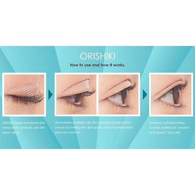 ORISHIKI Eyelid Skin Film, Invisible Eyelid Lifter, Natural Eye Lid Defining Makeup Stick, Double Eyelid Lift for Droopy Eyes, Japanese Instant Natural Eye Makeup, Invisible Film Eyelid Maker