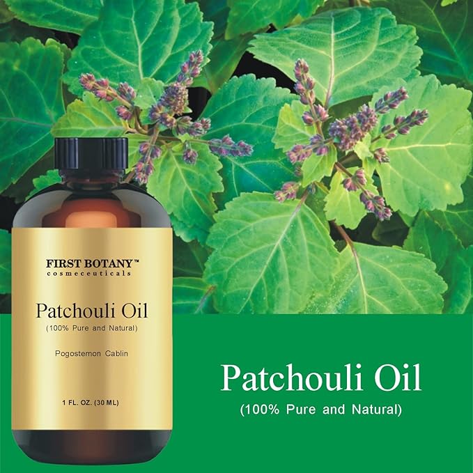 First Botany, 100% Pure Patchouli Essential Oil - Premium Patchouli Oil for Aromatherapy, Massage, Topical & Household Uses - 1 fl oz (Patchouli)