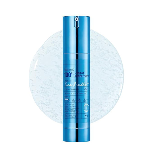 VT COSMETICS Hydrop Reedle Shot 100hL, Hyaluronic Acid Microneedling Serum, Intensive Hydrating & Moisturizing Exosome, Soft & Glass Skin, Korean Skin Booster1.69 Fl Oz.(50ml)