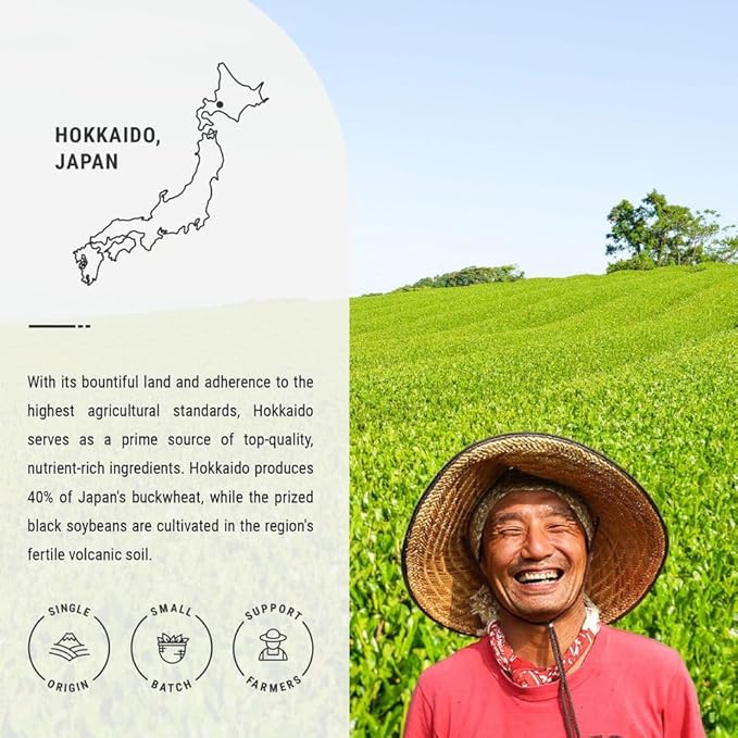 Senbird Organic Sobacha - Japanese Soba Buckwheat Tea - From Hokkaido - Loose Leaf in Airtight Tea Tin (3.5oz/100g)