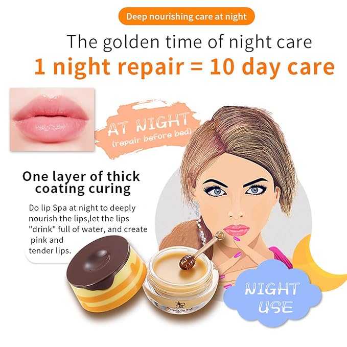 3 PCS Bee Lip Balm Honey Lines