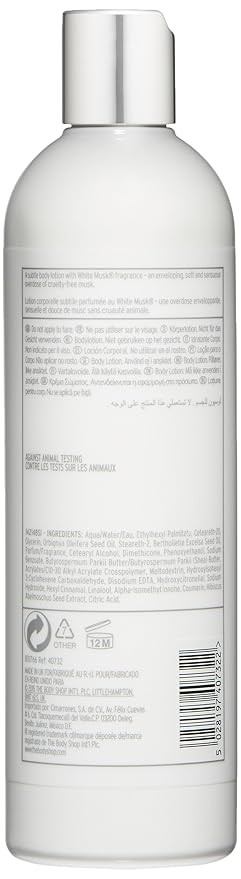 The Body Shop White Musk Smooth Satin Body Lotion, 13.5 Fl Oz