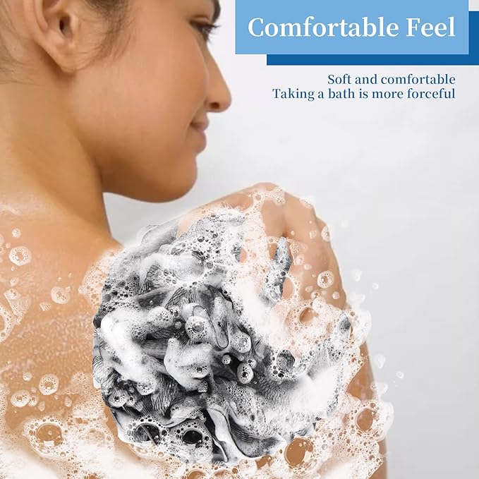 Bath loofah sponge back scrubber