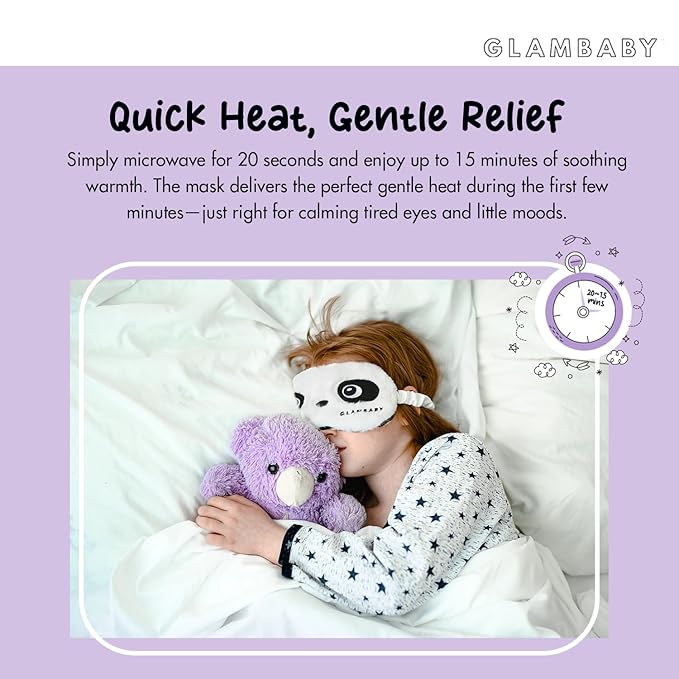 GlamBaby Eye Care - Unbearable Bump™ Kit - stye kit for kids - heat and cooling mask - cleansing spray for eyelid debris
