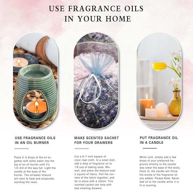 3.38FL.OZ Green Apple Fragrance Oils for Aromatherapy, Essential Oils for Diffusers for Home, Perfect for Diffuser, Yoga, DIY Candle and Soap Making - 100ml