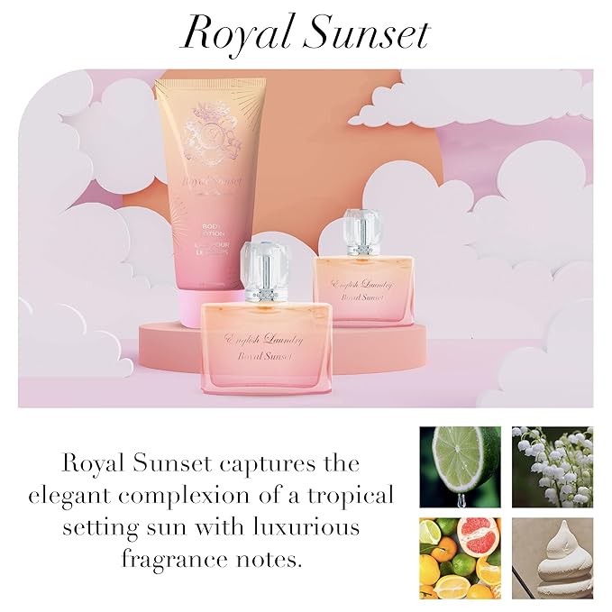 English Laundry Royal Sunset 3 Piece Gift Set EDP, 3.4 fl. oz.