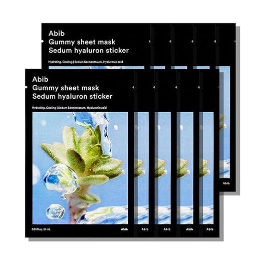 Abib Gummy Sheet Mask 10 Sheets Sedum Hyaluron (Moisturizing)