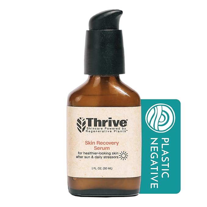 Thrive Natural Bakuchiol Serum for Face - Healthier Retinol Alternative with Hyaluronic Acid - Collagen Boosting Face Serum for Brighter and Firmer Skin - Vegan, Made in USA