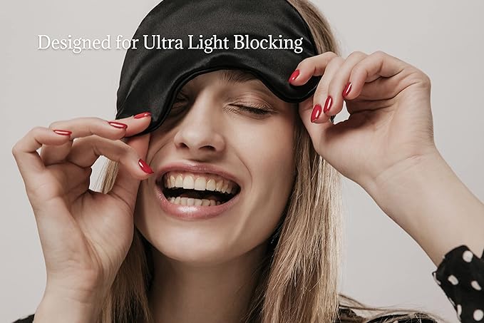 Silk Eye Mask for Sleeping (Rose Water)