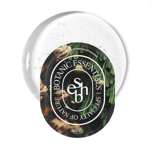 Rose of Jericho Hydration Cotton Mask, Moisturizing, Vegan, Korean Skin Care Face Mask 25g*5 sheets