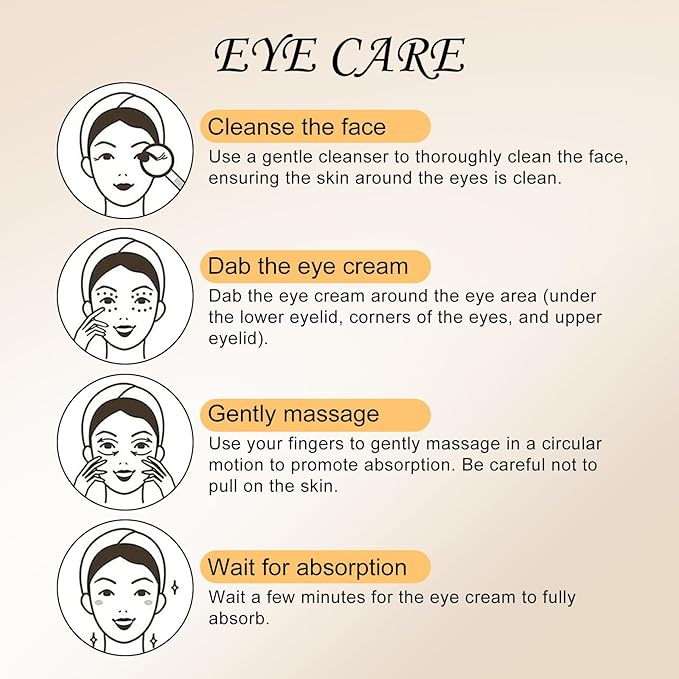 Temporary Instant Eye Tightener Cream – 60 ML Quickly Reduces Dark Circles, Eye Bags, Puffiness and Fine Lines for Anti-Aging and Firming, Provides Rapid Hydration and Locks in Moisture (2 fl. oz)-A