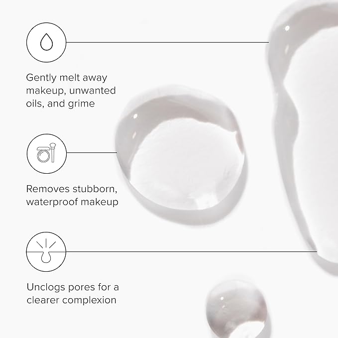 DRMTLGY Pre-Cleansing Oil - Makeup Remover Oil to be Paired with Facial Cleanser - Cleanser for Face - Melts Mascara, Makeup, & Preps for Cleansing, 5 fl oz