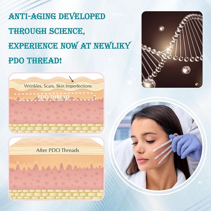 Pdo Threads Pdo Threads Lift for Face Smoothing Wrinkles Pdo Screw Threads Producs Collagen Pdo Lifting Threads Skin Tighten 27g50mm 40Pcs