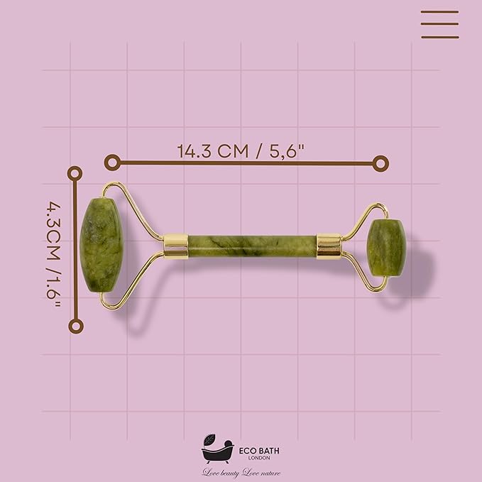 Jade Face Roller - Smooth End