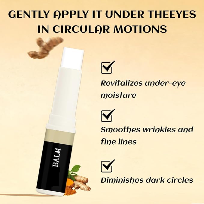2PCS Eye Balm For Under Eye Bags, Turmeric Eye Bag Cream For Dark Circles, Dark Circles Under Eye Treatment, Eye Balm For Under Eye Bags, Deeply Moisturizes, Fade Fine Lines, Anti Wrinkle 2PCS