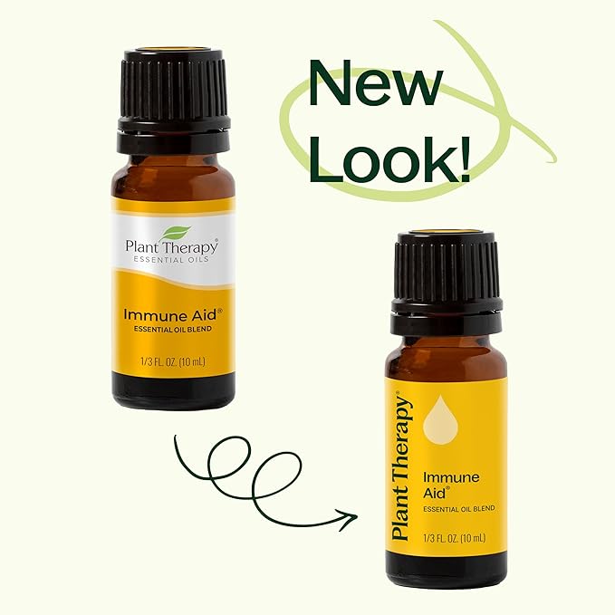 Plant Therapy Immune Aid Essential Oil Blend 10 mL (1/3 oz) 100% Pure, Pre-Diluted Roll On, Therapeutic Grade