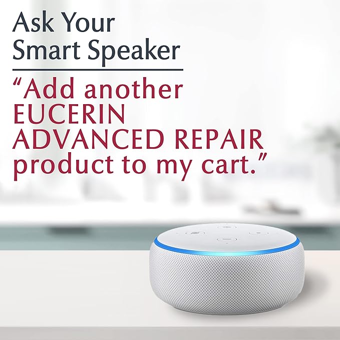 Eucerin Advanced Repair Unscented Body Lotion for Dry Skin (16.9 Fl Oz) + Advanced Cleansing Body and Face Cleanser for Sensitive Skin, Fragrance Free (16.9 Fl Oz)