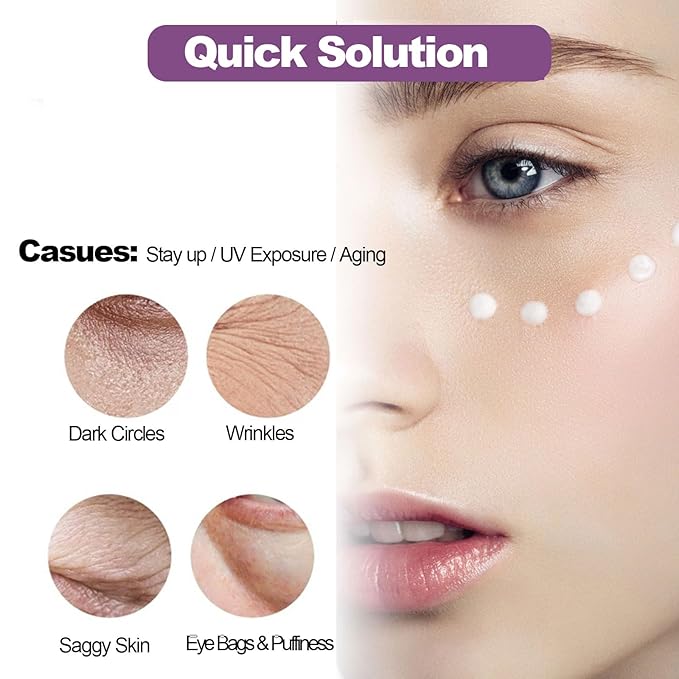 Xylane Eye Cream for Dark Circle & Puffiness, Caffeine/Pro-Xilane Active Anti-Wrinkle Eye Cream, Anti-Aging Active Eye Repair/Lifting Cream for Anti-Oxidation, Fade Fine Lines around Eyes-15 G