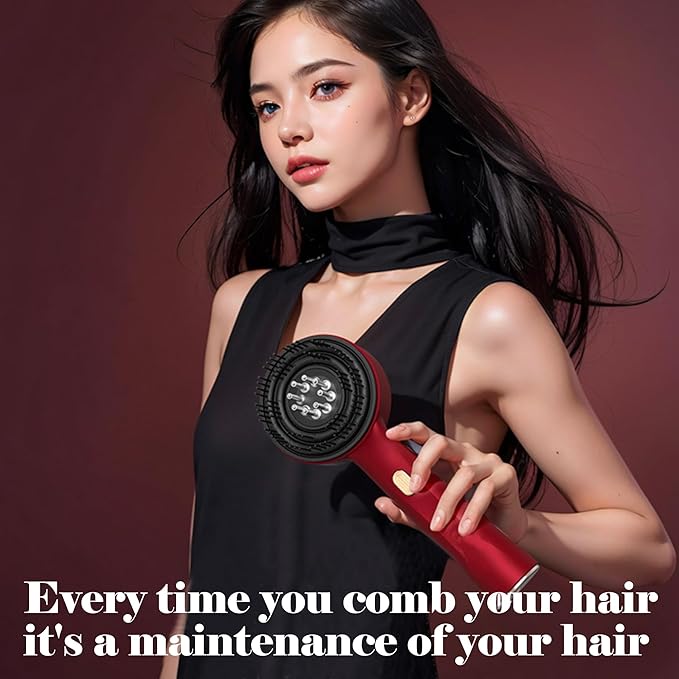 2025 Scalp Massager Head Waterproof Cordless Electric Hair and Scalp Head Massager for Women and Men Suitable for Office Home and Travel