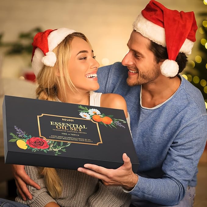 70 Pcs Essential Oil Set -100% Natural Essential Oils-Perfect for Diffuser, Humidifier, Aromatherapy, Massage,Soap, Candle Bath Bombs Making, 70 * 5ML(0.17oz)