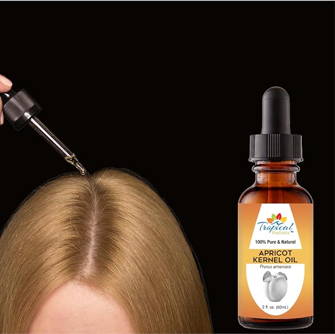 100% Pure Organic Apricot Kernel Oil, 2 oz - Natural Cold-Pressed Apricot Seed Oil from Turkey - Ideal for Massage, Skincare, Hair, Body, Aromatherapy for Men & Women