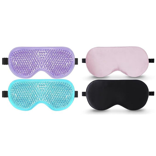 BeeVines Gel Eye Masks & Silk Sleep Mask
