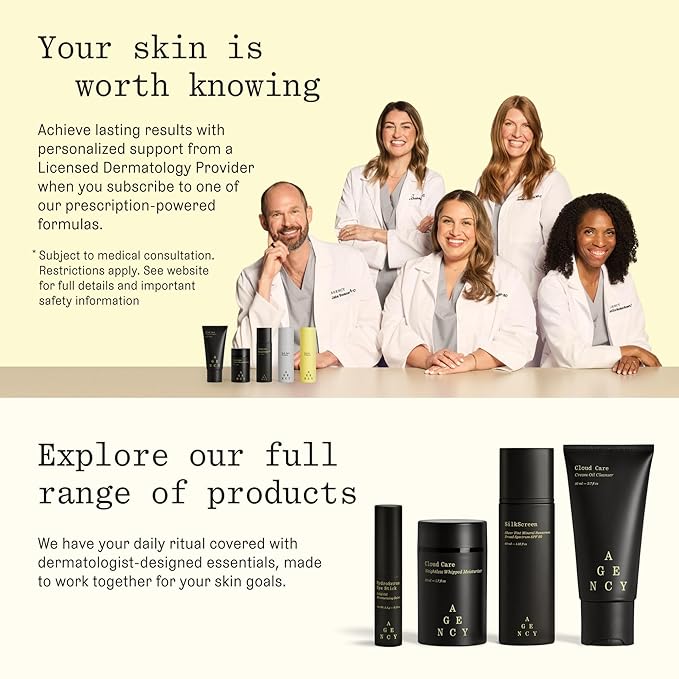 Milky Hydration Concentrate, Anti-Aging Hydrating Face Serum, Hyaluronic Acid-5 Complex and Peptides, Visibly Plumps and Smooths Skin, Agency by Curology, 1 fl oz