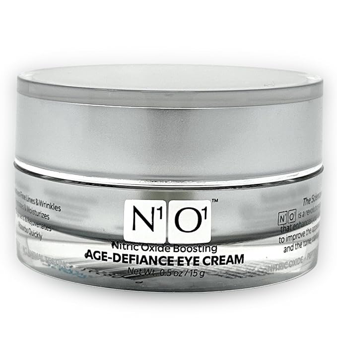 Age-Defiance Eye Cream - Day & Night Moisturizer with Nitric Oxide, Hyaluronic Acid, Complex Peptides, Ceramides - Hydrating Eye Cream for Dark Circles, Wrinkles, Fine Lines, Puffiness - 0.5 oz.