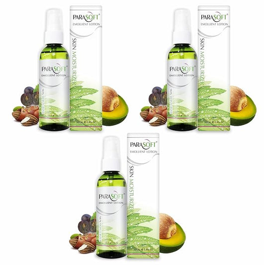 Emollient Moisturising Lotion With Goodness of Aloe Vera For Normal To Dry Skin (Alcohol Free), 100ml (Pack Of 3)