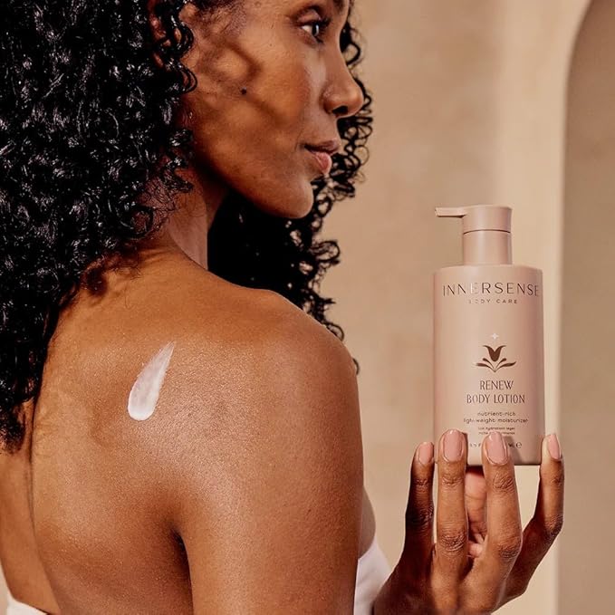 INNERSENSE Organic Beauty - Renew Body Lotion | Non-Toxic, Cruelty-Free, Nutrient-Rich Lightweight Moisturizer (8.5 fl oz | 250 ml)