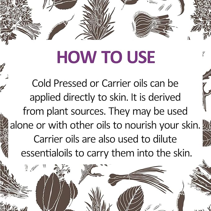 Deve Herbes Pure Carrot Oil (Daucus carota) Cold Pressed 10ml (0.33 oz)