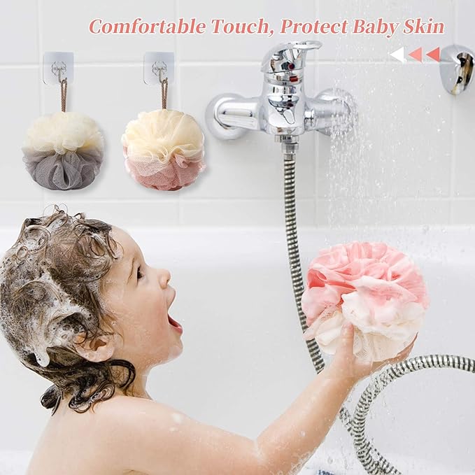 Bath loofah sponge back scrubber