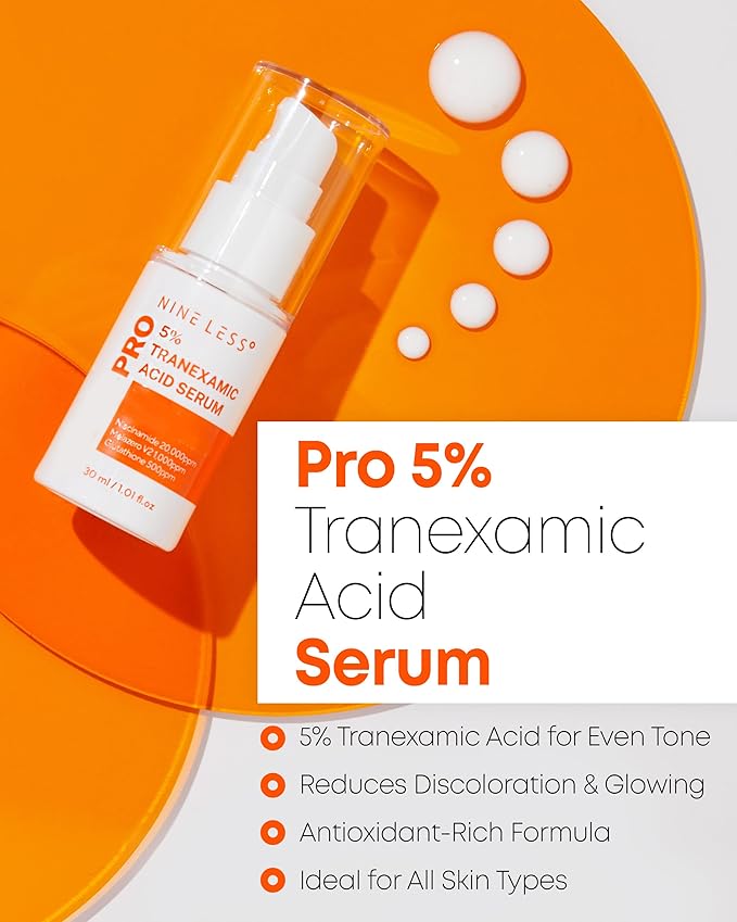 Pro 5% Tranexamic Acid Serum – Korean Skincare for Dull Skin – 2% Tranexamic Acid & Glutathione – Flawless, Luminous Complexion, 1.01 fl.oz.