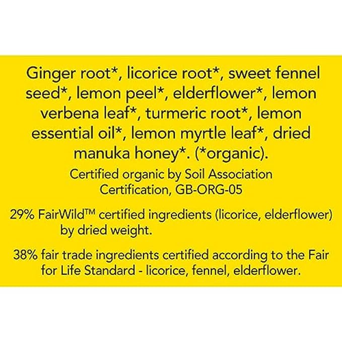 Pukka Organic Lemon, Ginger & Manuka Honey Herbal Tea, Immune Boosting Organic Tea Infusion Selection, With Turmeric, Ideal For Daily Support, Caffeine Free, 80 Total Bags (20ct - Pack of 4)