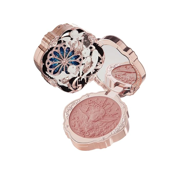 Flower Knows Little Angel Cream Blush,Buildable & Blendable Makeup Blush for cheeks,Soft & Long-lasting,Dusty Mauve Rose Flush for All Skin Tones(04 Rose Ashes,6g)