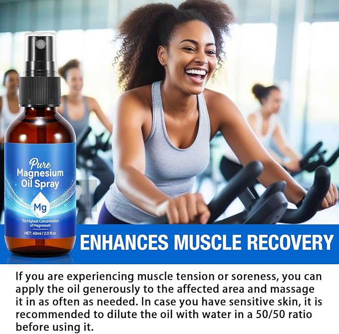 Magnesium Spray 2PACK, Pure Magnesium Chloride Oil Spray, Magical Magnesium Body Spray 2.02 fl.oz