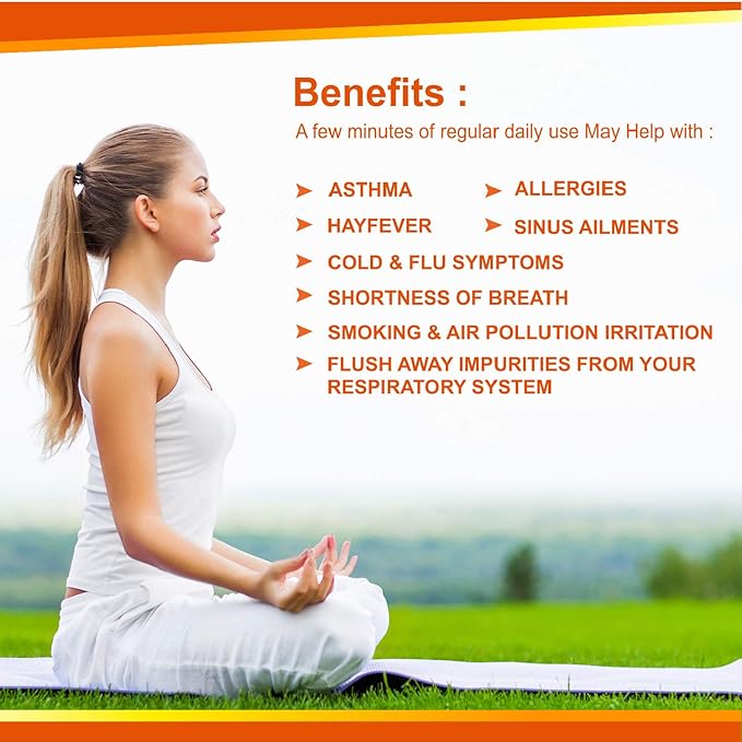 Himalayan Pink Salt, Ceramic Salt Inhaler with Natural Rose Facial Tissue, 1.9 Lbs