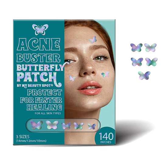 My Beauty Spot Pimple Patches Cute Acne Patches for Face (140 Patches) with Hydrocolloid, Tea Tree Extra & Salicylic Acid, Colorful Fun Designs – Pimple Patches for Face Acne Spot Treatment
