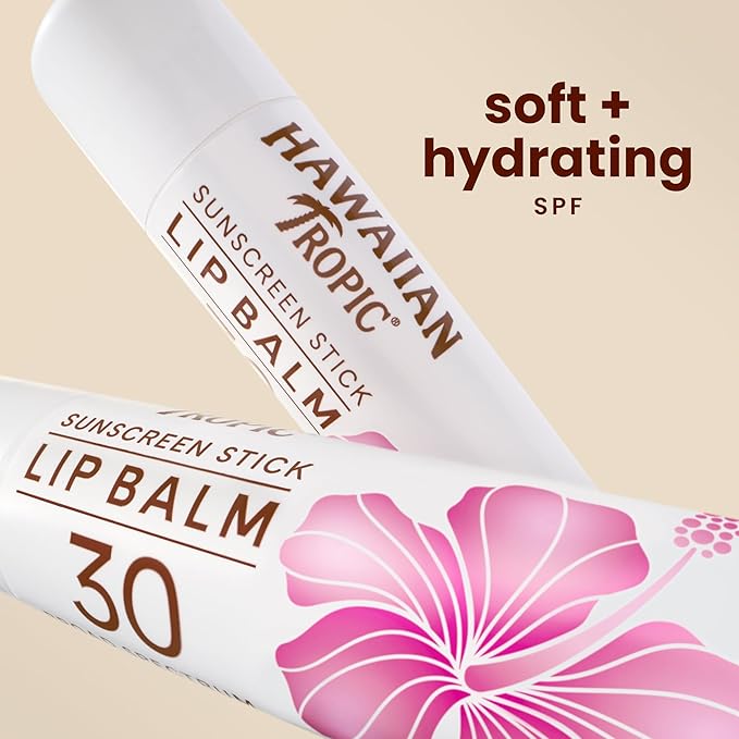 Hawaiian Tropic Summer Essentials Set – Includes Travel Size Sunscreen for Face, SPF Lip Balm, After Sun Lotion & Kristin Konefal Bag | Sunscreen Set, Beach Essentials, Beach Gifts, Travel Kit