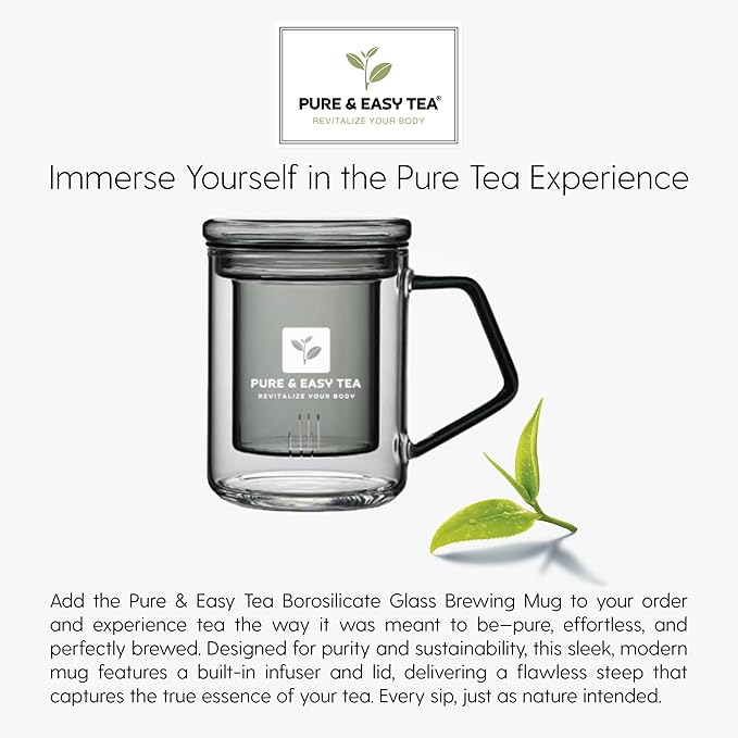 Pure And Easy Tea, Stardom, Natural Energy & Stamina Tea, Organic Coffee Alternative with 180mg Caffeine, 100% Natural Herbal Blend, 30 Biodegradable Tea Bags
