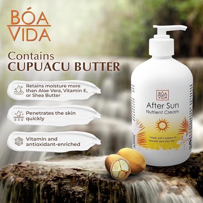 BoaVida After Sun Lotion Nutrient Cream and Tan Enhancer, 16 Ounce