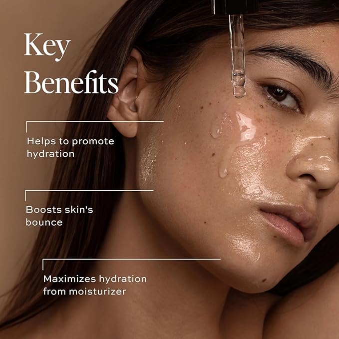 DIME Beauty Hyaluronic Acid Serum, Non-Greasy Hydrating Face Serum with Pure Hyaluronic Acid, 1 oz / 30 ml