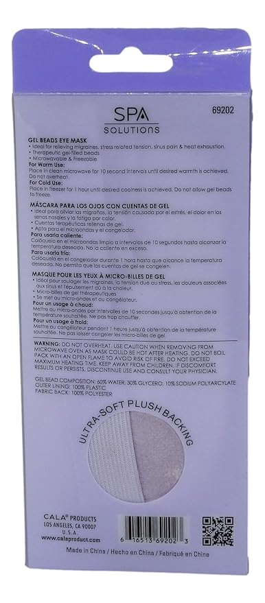 Cala Lavender gel beads eye mask