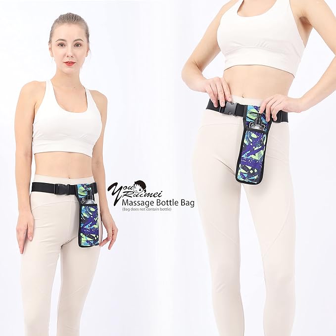 Massage Bottle Bag Massage Therapist Holster Massage Lotion Holster Massage Oil Holster（YR1KD-MiCai-LV）