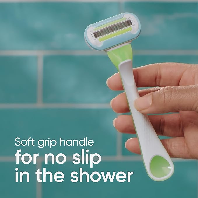 Gillette Venus Extra Smooth Green Disposable Women's Razors, 2 Count