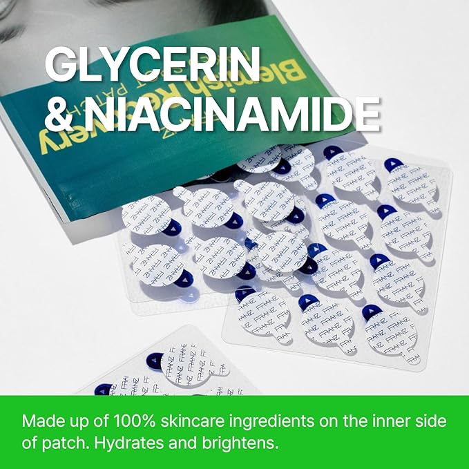 FRANZ - Dark Spot Treatment UV Pimple Patches Infused with Niacinamide, Alloferon - Makeup Ready with Invisible Finish - Korean Skincare Acne Treatment