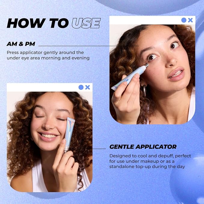 Vitamasques Brighten & De-puff Illuminating Eye Cream, Dark Circle Under Eyes Treatment, Under Eye Corrector, Get Rid of Bags Under Eyes Instantly, Dermatologist Tested - Made in Korea