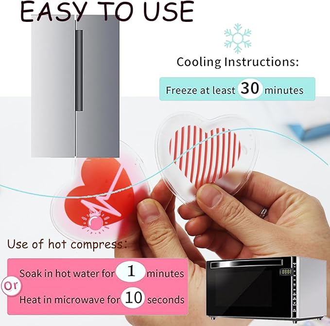 Eye Ice Pack, Gel Eye Ice Pack, Reusable Cold Compress for Migraine, Flexible Cooling Gel Pads for Eyes, Headaches and Post-Surgery Recovery, Cooling Eye Mask Cold and Hot Treatment Eye Strain（8pack）