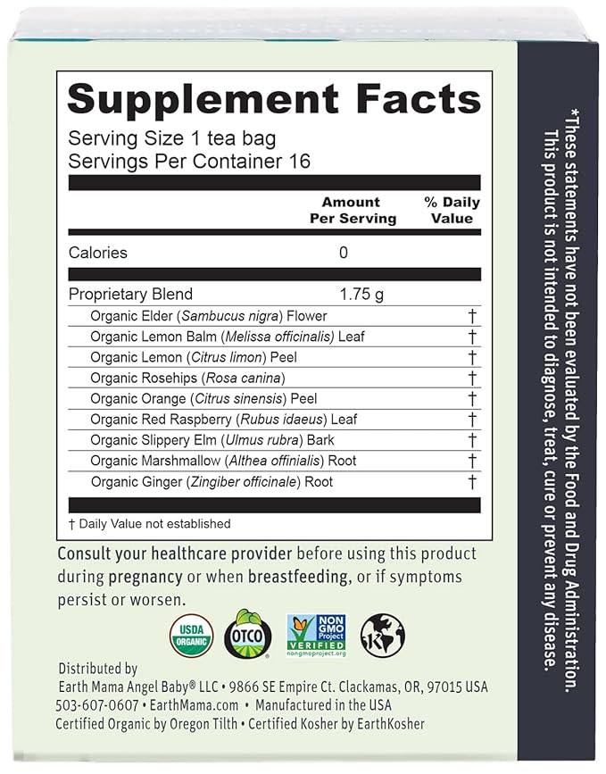 Throat Soothie Tea with Elderflower for Immune Support | Formulated with No Licorice | Safe for Kids & During Pregnancy, 16-Count (Packaging May Vary, 3-Pack)